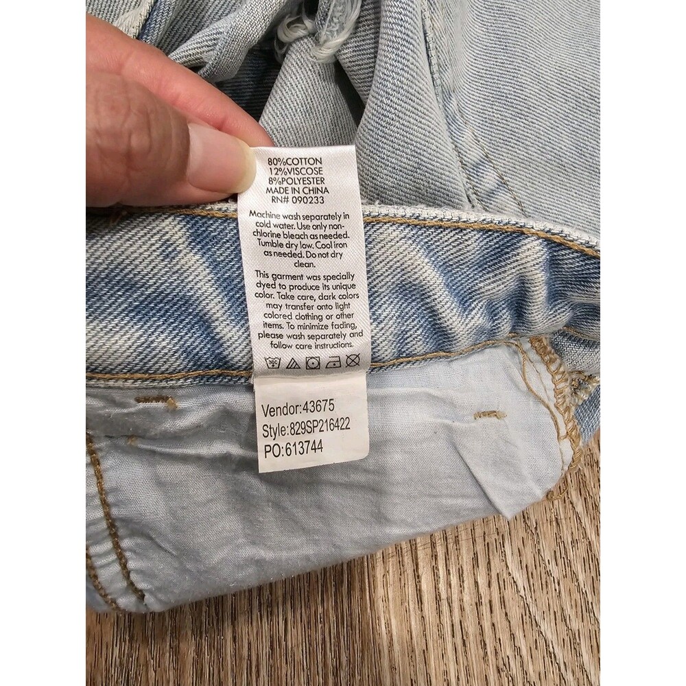 Pacsun Women's High Rise Festival Cut-Off Demin Short Size 25 - Picture 8 of 8